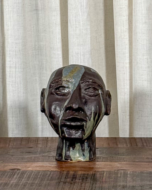 Abstract Male Bust Sculpture