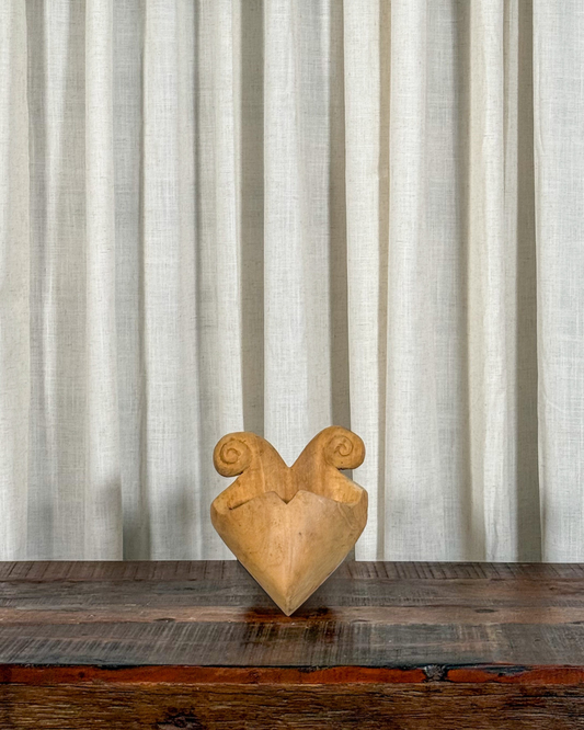 Pair of Folk Wooden Wall Pockets