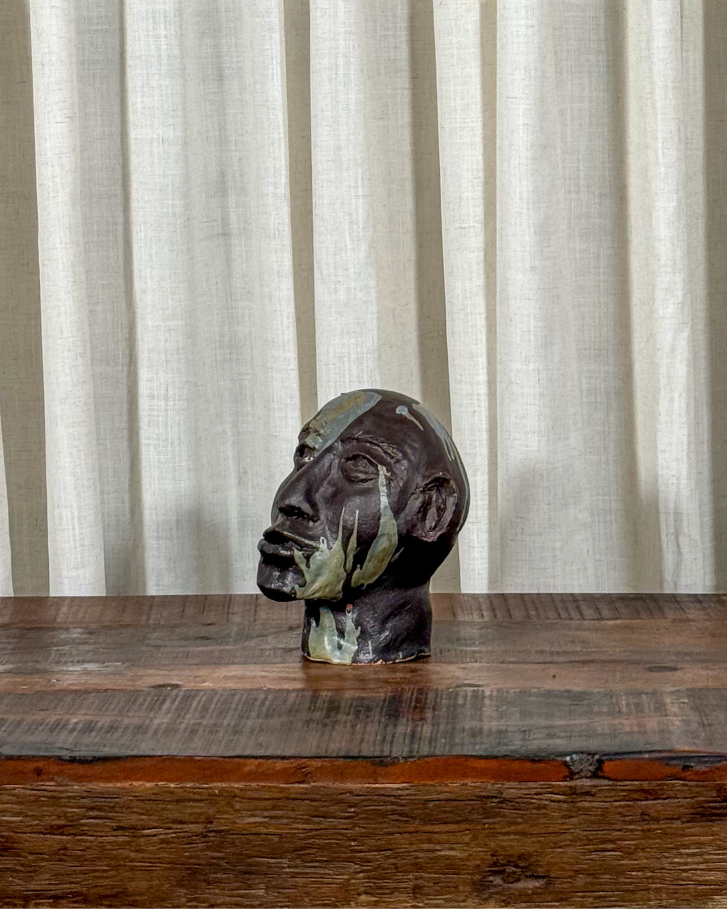 Abstract Male Bust Sculpture