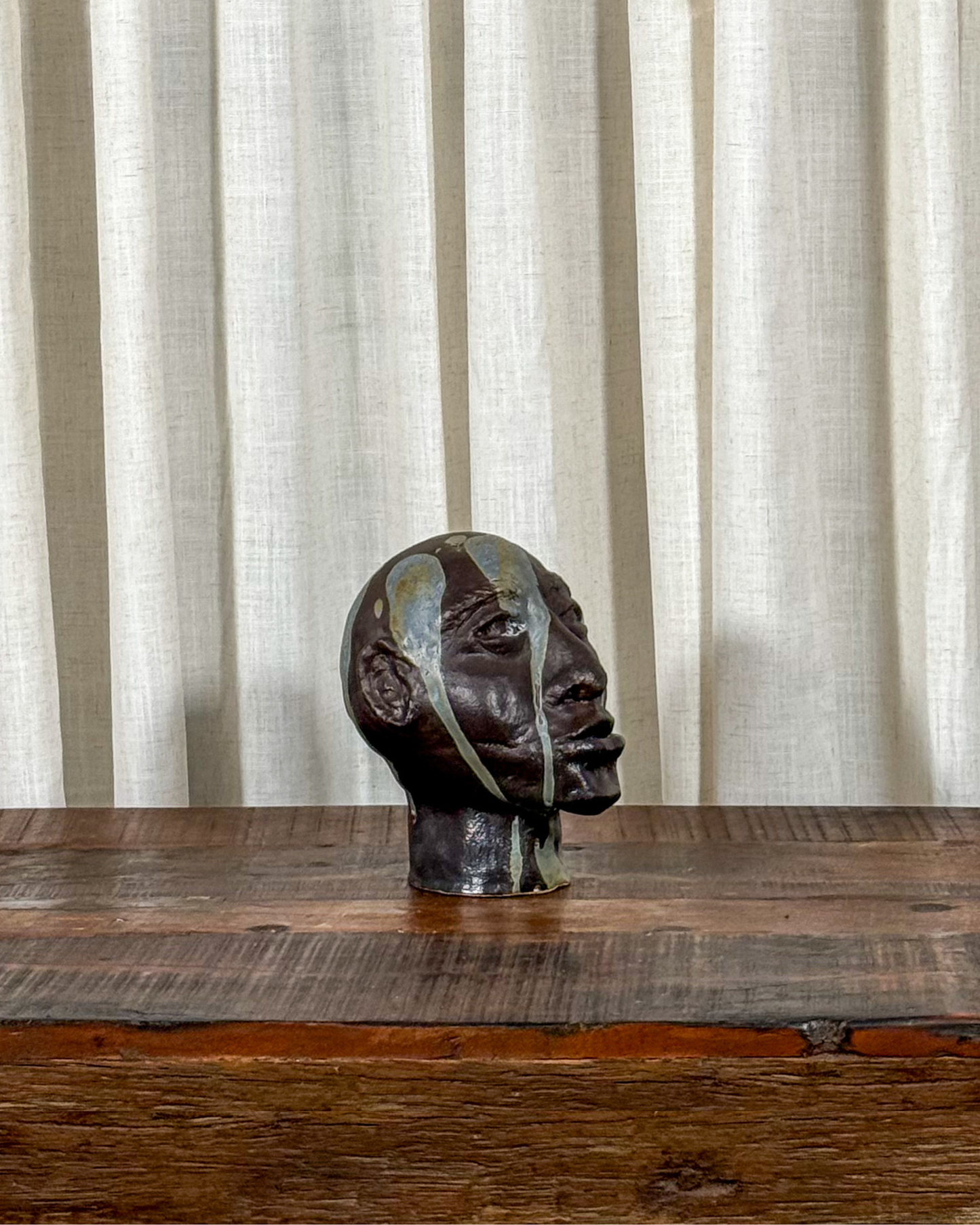 Abstract Male Bust Sculpture