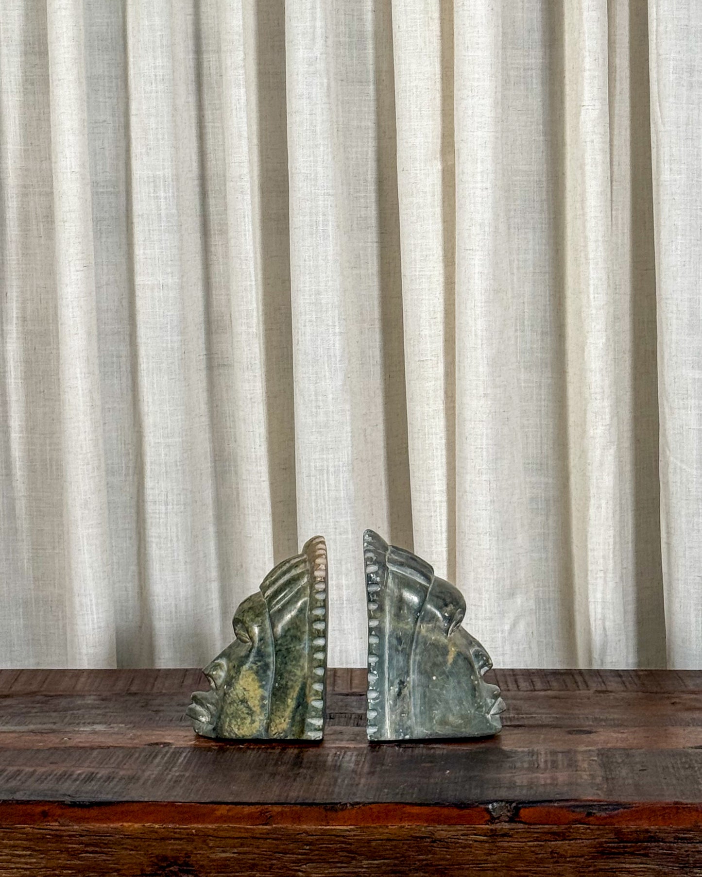Verdite Sculptural Bookends (Set of 2)