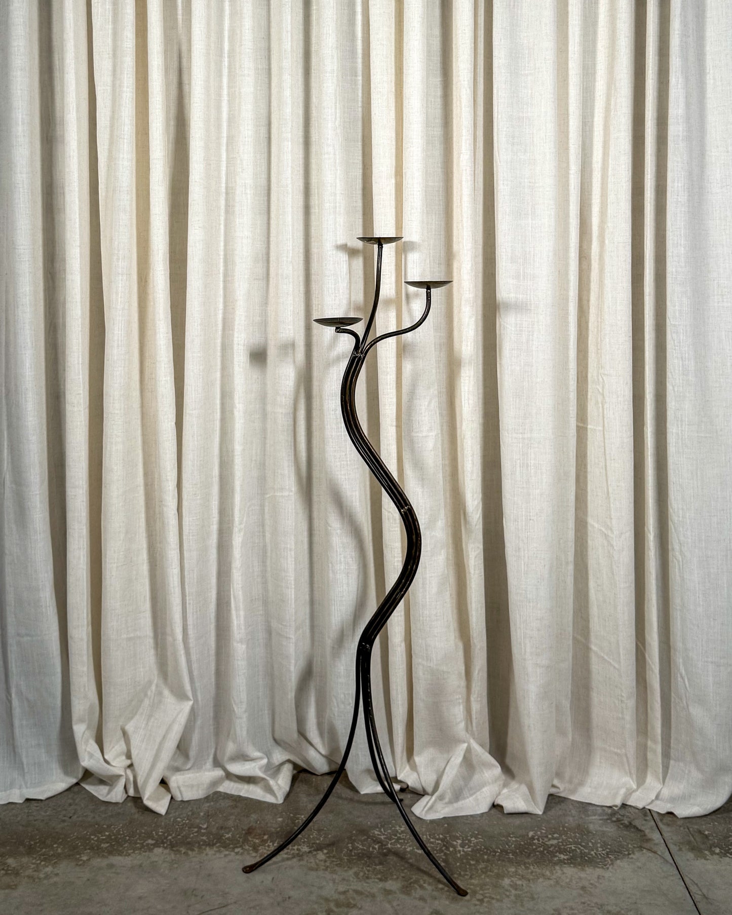 Standing Iron Candelabra