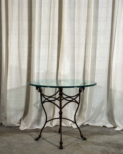 Iron & Glass Side Table