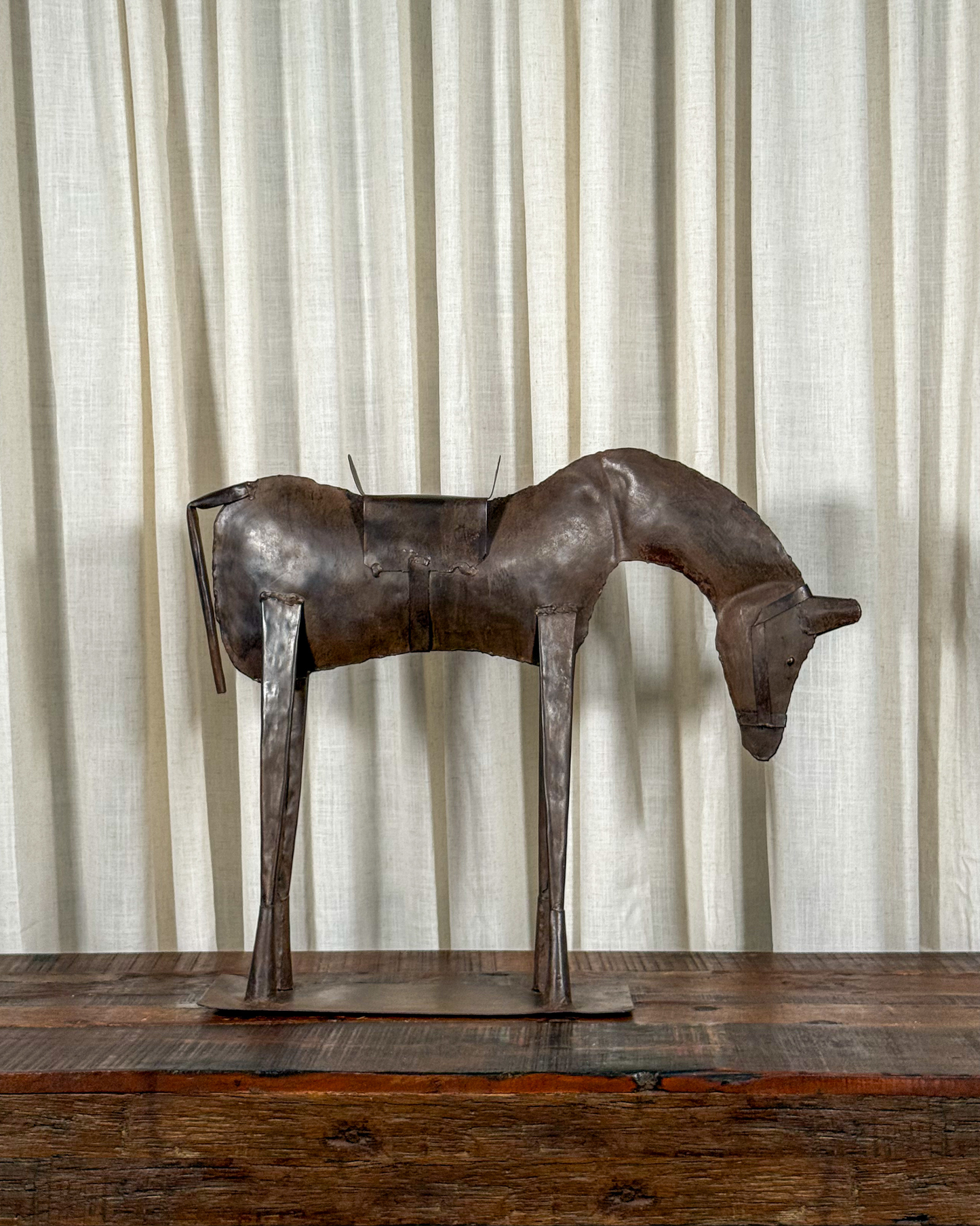 Metal Horse Sculpture