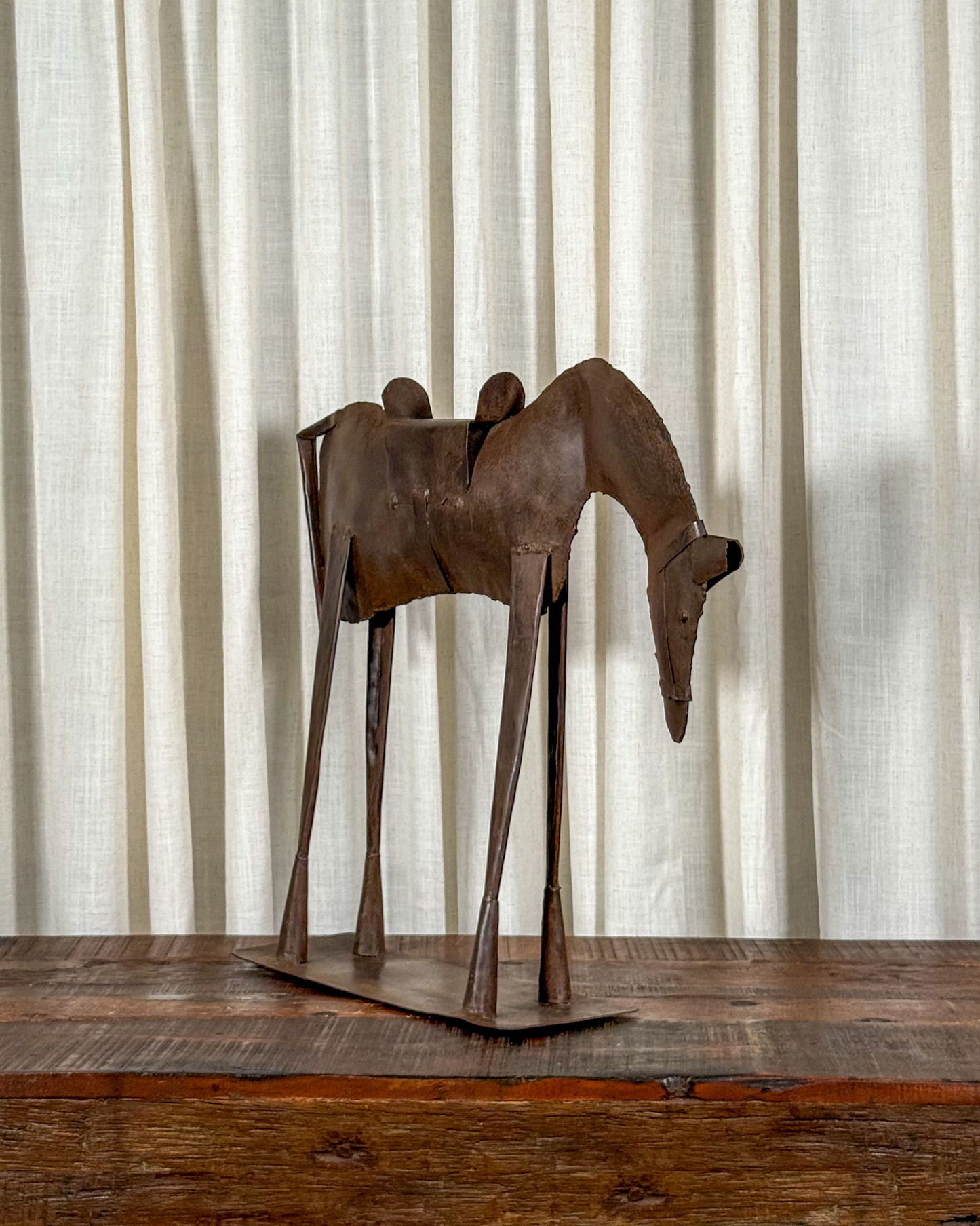 Metal Horse Sculpture