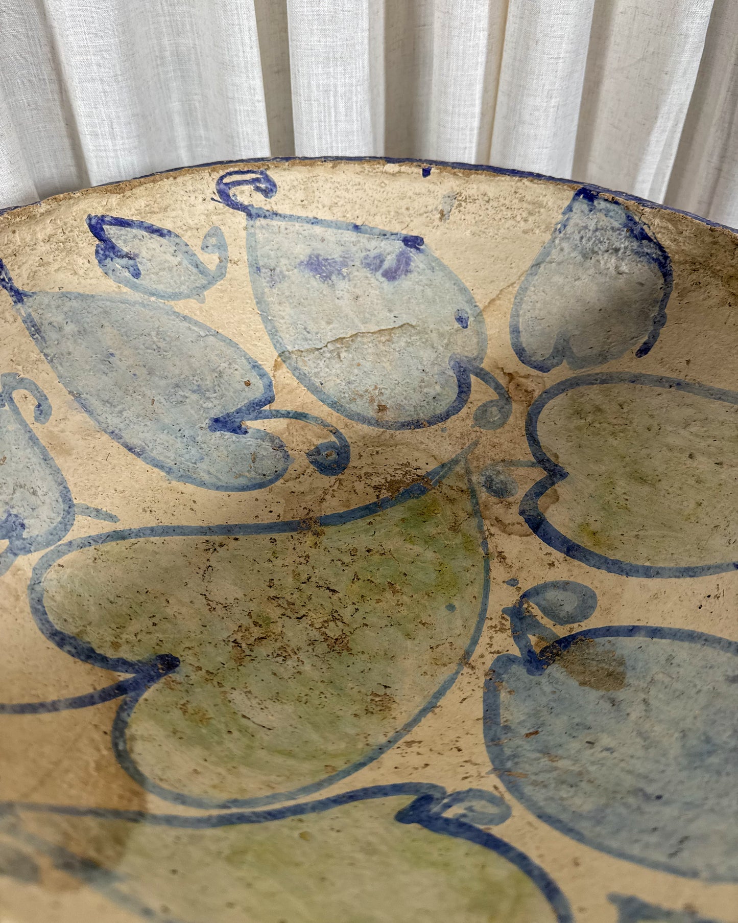 Hand-Painted Papier Mâché Bowl