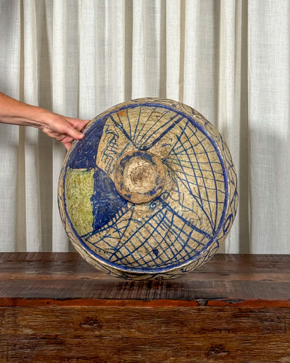 Hand-Painted Papier Mâché Bowl
