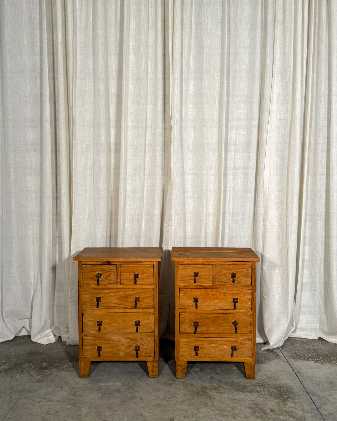 Mexican Pine Nightstands (Set of 2)