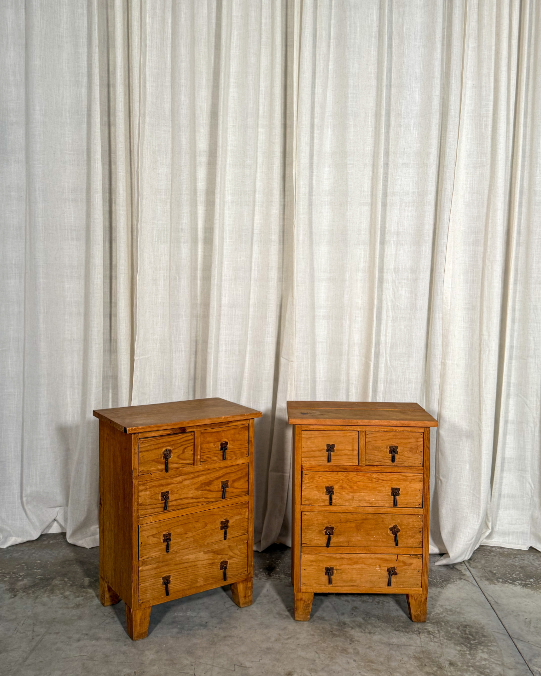 Mexican Pine Nightstands (Set of 2)