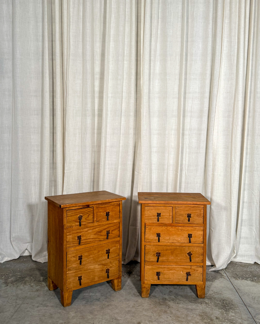 Mexican Pine Nightstands (Set of 2)